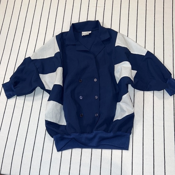 Vintage Cortiva Color Block Banded Pullover, Size Medium. - Picture 1 of 11